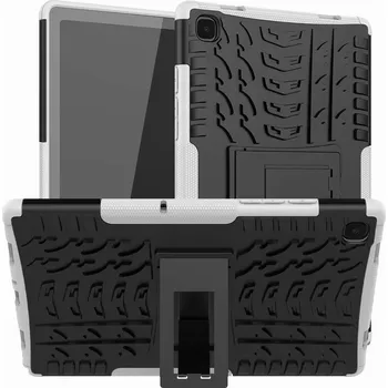 Pouzdro na tablet Hybridní Silikonový Kryt Samsung Galaxy Tab A7 - Se Stojánkem Barva: Bílá