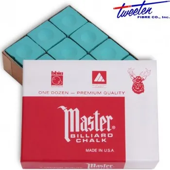 Kulečník křída Master zelená 12 ks US-A-12G