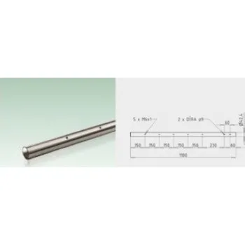 Zábradlí JAP Trubka sloupku délka 1100mm pro boční kotvení, AISI 304