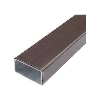 Stavební profil TRANSFORM TRAPLAST jekl 50x30x2 mm, délka do 2,00m, zinek+plast, Hnědá