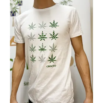 CBD Dámské tričko CBDčko 12 Konopných listů Design: L