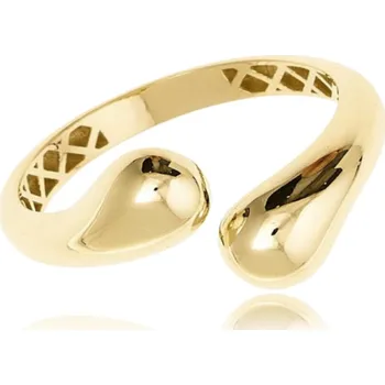 Prsten Elegantní zlatý prsten kapky Au 585/1000