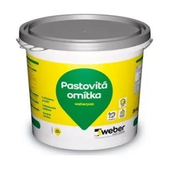 Omítka WEBER weberpas silikon - pastovitá omítka - zrnitá 2mm 25kg - OP 320 Z