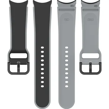 Luxusní Dvoubarevný Pásek Na Hodinky Samsung Galaxy Watch Barva: Černo-Šedá