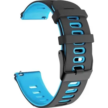 Příslušenství k chytrým hodinkám Silikonový Barevný Řemínek Pro Garmin Forerunner Možnosti: Černo-Azurová