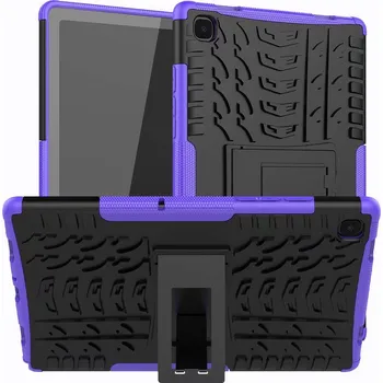 Pouzdro na tablet Hybridní Silikonový Kryt Samsung Galaxy Tab A7 - Se Stojánkem Barva: Fialová