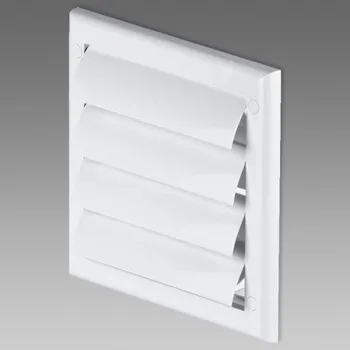 Stavební výplň DEN BRAVEN Mřížka větrací s lamelou prům. 125/190x190 bílá VE1120