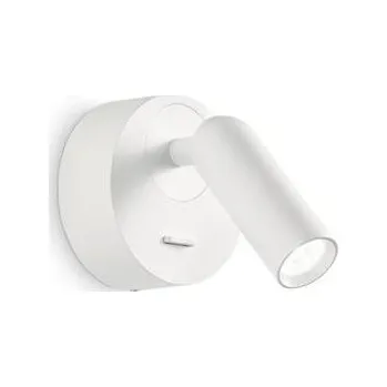 Bodové svítidlo IDEALLUX LED Nástěnné bodové svítidlo Ideal Lux BEAN ROUND AP BIANCO 260600 3,5W 220lm 3000K IP20 7cm kulaté bílé - IDEALLUX ILUX 260600