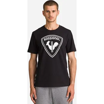 Rossignol LOGO ROSSI TEE pánské bavlněné černé triko-XL