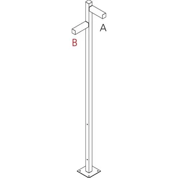 Venkovní osvětlení ARTEMIDE Walking - stojna 2500 - 2x90° hlavy - A 90h + B 60h - ARTEMIDE AR T4507E30