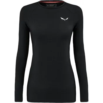 dámské triko Salewa Cristallo Warm Amr L/S Tee, black - vel. 38 118412