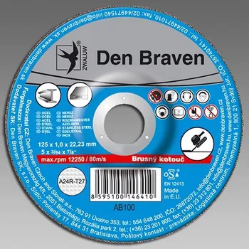 Brusný kotouč DEN BRAVEN Brusný kotouč A24R-125x6.0x22.23-T27