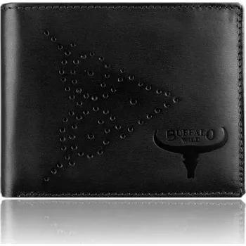 Peněženka Pánská kožená peněženka v černé barvě RFID N7-02-GG , VELIKOST UNI