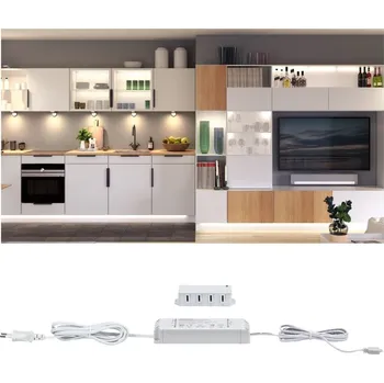 Nástěnné svítidlo PAULMANN Nábytkové svítidlo Clever Connect trafo max. 25W 12V DC včetně 4-násobného rozbočovače bílá - PAULMANN P 99947