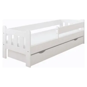 Dětská postýlka Postel Silvia 70/160 cm - bílá + šuplík