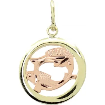 Přívěsek Zlatý přívěsek znamení zvěrokruhu 30.10.018 RYBY-3