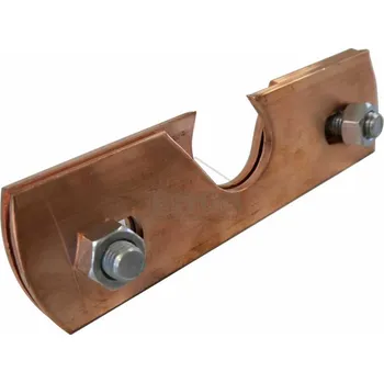 ERGO Jednoděrový držák pro 3 metrové protis.tyče - falc. plech - MĚDĚNÝ