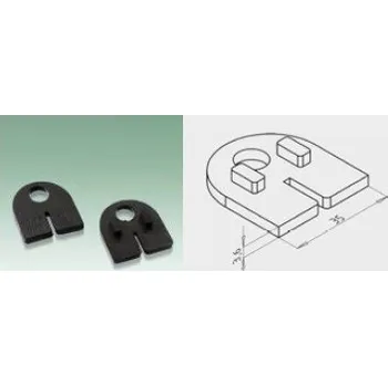 Zábradlí JAP Těsnění do oblého držáku na sklo pro tl. 12,76mm