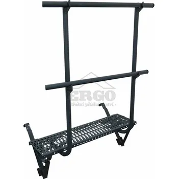 ERGO Stoupací komplet univerzální k zavěšení se zábradlím – rovný - cihlově červená