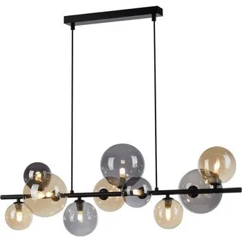 PAULNEUHAUS POPSICLE LED závěsné svítidlo černá sklo kruhové dekorativní teplá bílá do interiéru 3000K - PAUL NEUHAUS PN 2583-18