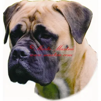 Samolepka bulmastif 128