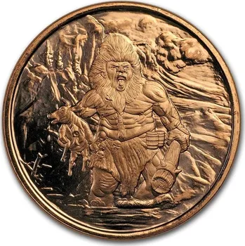 Osborne Mint Měděná mince Severské stvoření: Frost Giant 1 Oz