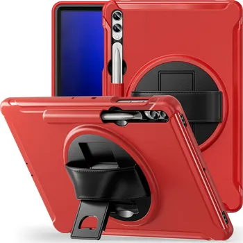 Pouzdro na tablet Barevný Hybridní Obal Na Samsung Galaxy Tab S7+/S7 Fe/S8+/S9+ Barva: Červená