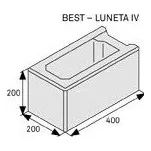 BEST LUNETA IV výška 200mm přírodní STANDARD