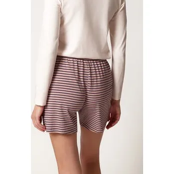 Huber Šortky z materiálu 19016 Růžová Regular Fit 40