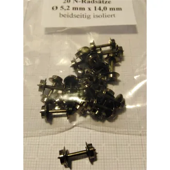 Modelová železnice Dvojkolí vozové H0e 5,2 mm - oska 14,0 mm - Müller 87US