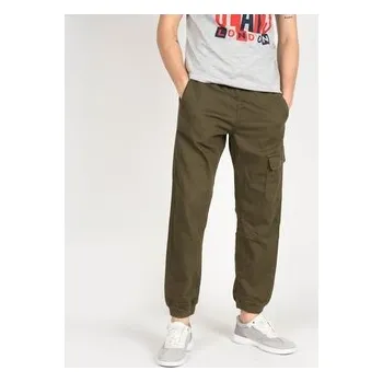 Dámské kalhoty Pepe Jeans Kalhoty z materiálu PM211430 | Landan Khaki Regular Fit S