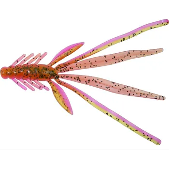 Umělá nástraha Gumová nástraha Relax Nymfa 5" 14cm Olive Black Glitter Pink Laminated 5ks