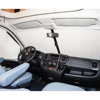 Příslušenství ke karavanu Zatemňovací žaluzie na přední okno z plisované latky REMIfront IV pro Fiat Ducato X250 (2011-2014) béžová
