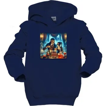 Pánská mikina Dětská mikina s kapucí s potiskem Upíří laboratoř dětské