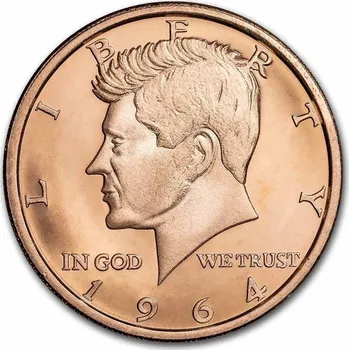 9Fine Mint 1 oz měděná mince - John F. Kennedy