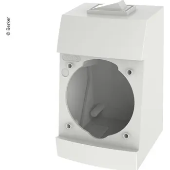 Příslušenství ke karavanu Pouzdro Berker, Integro Box, polární bílá s vypínačem