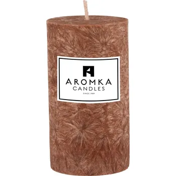 Svíčka Přírodní vonná svíčka palmová - AROMKA - Válec, průměr 5,4 cm, výška 10 cm Vůně: Gentleman