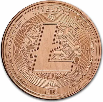9Fine Mint měděná mince - Litecoin 1 Oz