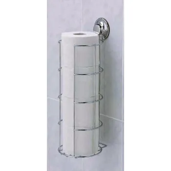 Příslušenství ke karavanu Pochromovaný držák on 4 role toaletního papíru s uchycením na přísavky