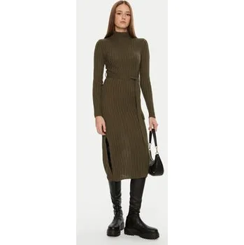 Dámské šaty Brave Soul Úpletové šaty LKD-230MURPHYB Khaki Regular Fit XL