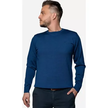 Pánský svetr Pánský vlněný svetr Merino Modrá L