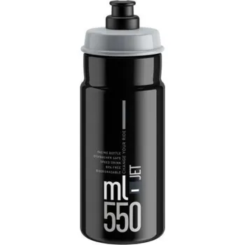 ELITE láhev JET černá/šedé logo 550ml