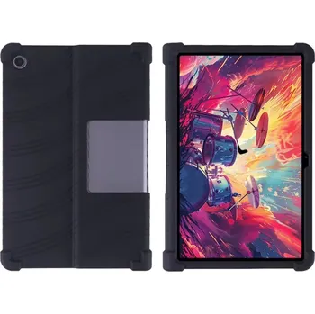 Pouzdro na tablet Barevný Silikonový Obal Na Lanovo Tab Plus 11,5" Se Stojánkem Barva: Černá