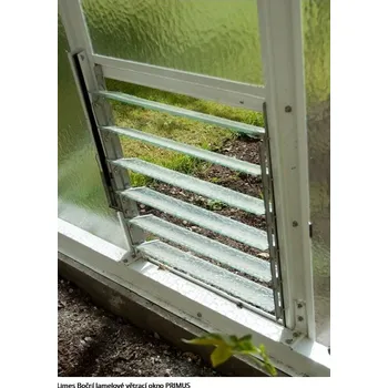 Skleník LIMES Boční lamelové větrací okno PRIMUS