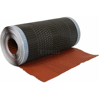 Střecha ERGO Hřebenový a nárožní pás CELOHLINÍKOVÝ – šíře 300 mm cihlově červená