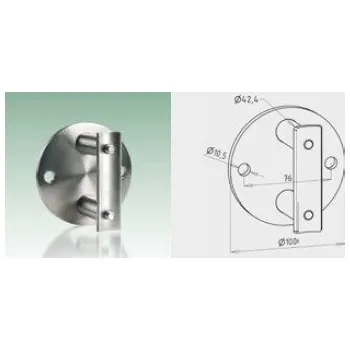 JAP Nerezová Pata sloupku boční kulatá - malá, AISI 304