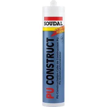 Průmyslové lepidlo SOUDAL Konstrukční lepidlo PU CONSTRUCT 310ml