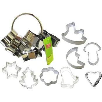 TORO Vykrajovátka na cukroví 8 ks, nerez_hamashop