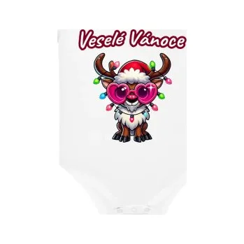 Žertovný předmět Veselé Vánoce - sob v2 - dětské body s potiskem- Tričkový.cz