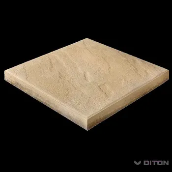 DITON Plošná dlažba reliéfní - BŘIDLICE 40/40/4 písková